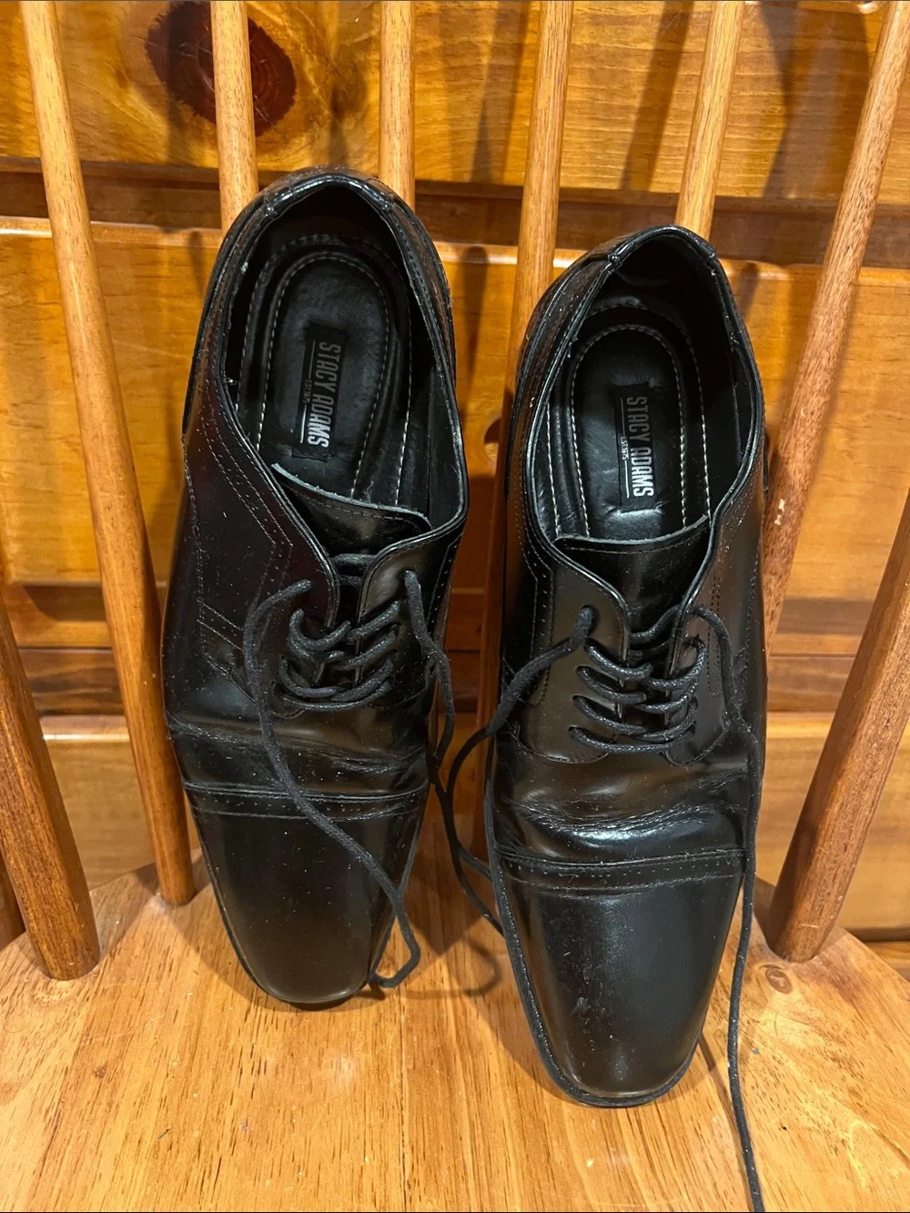 Stacy Adams Men's Black Lace-Up Oxford Shoes